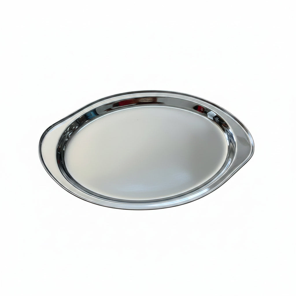 Stainless Steel Oval Serving Tray/ Rice tray 40cm