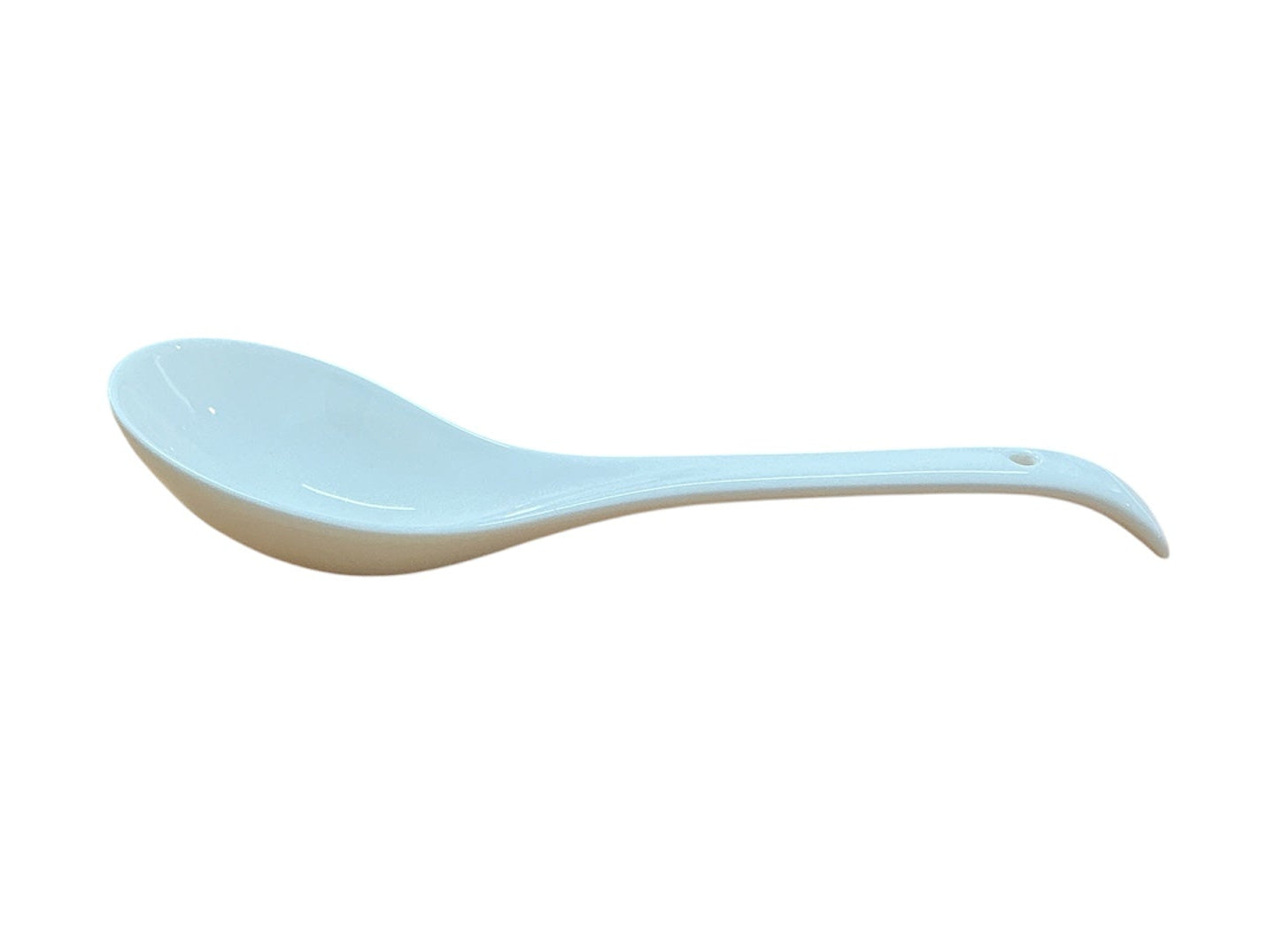 White Ceramic Soup spoon serving 1PC