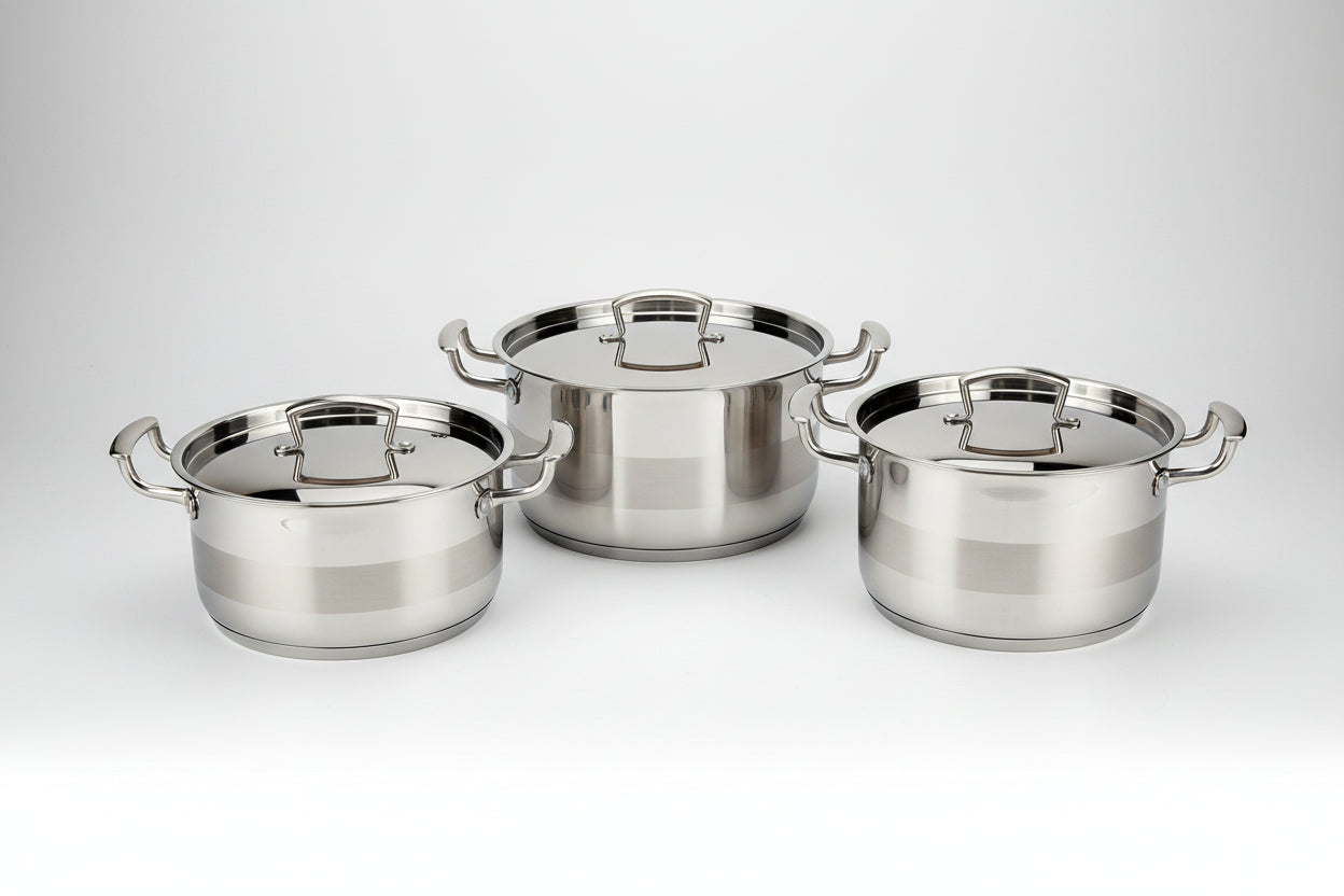 SS Stockpot with SS cover 20cm 1pc