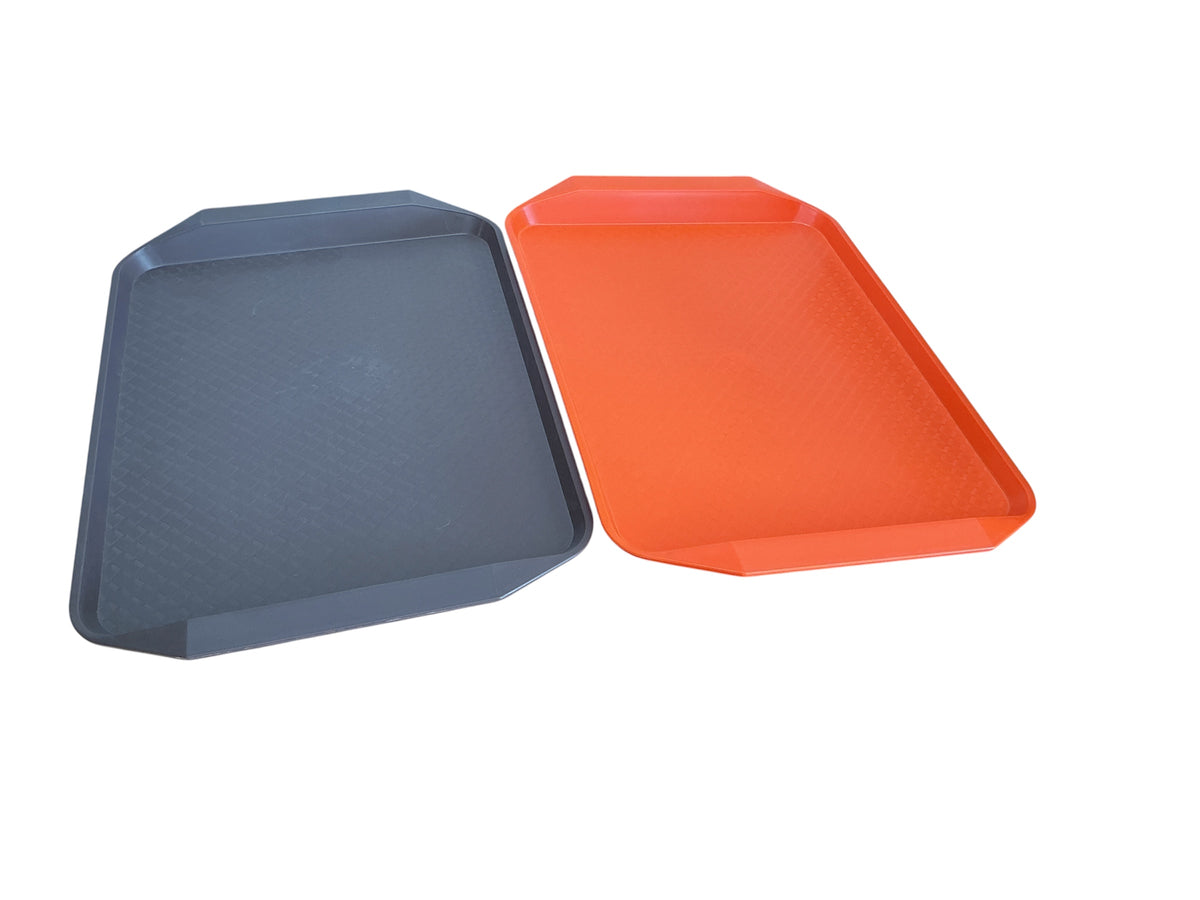 Plastic tray 35*27cm Brown & Orange Assorted colors 1PC