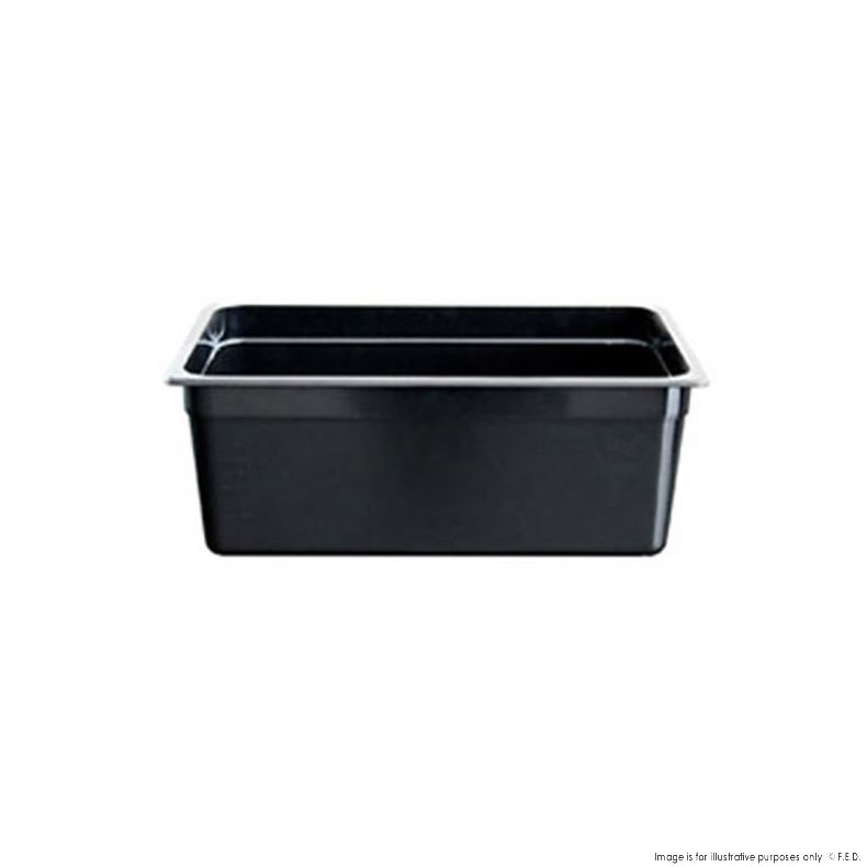 Black Poly 1/2 x 65 mm Gastronorm Pan  JW-P122B (1 Pack)