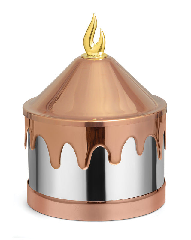 Stainless Steel Round Candle Shape Chafing Dish with Conical Lid
