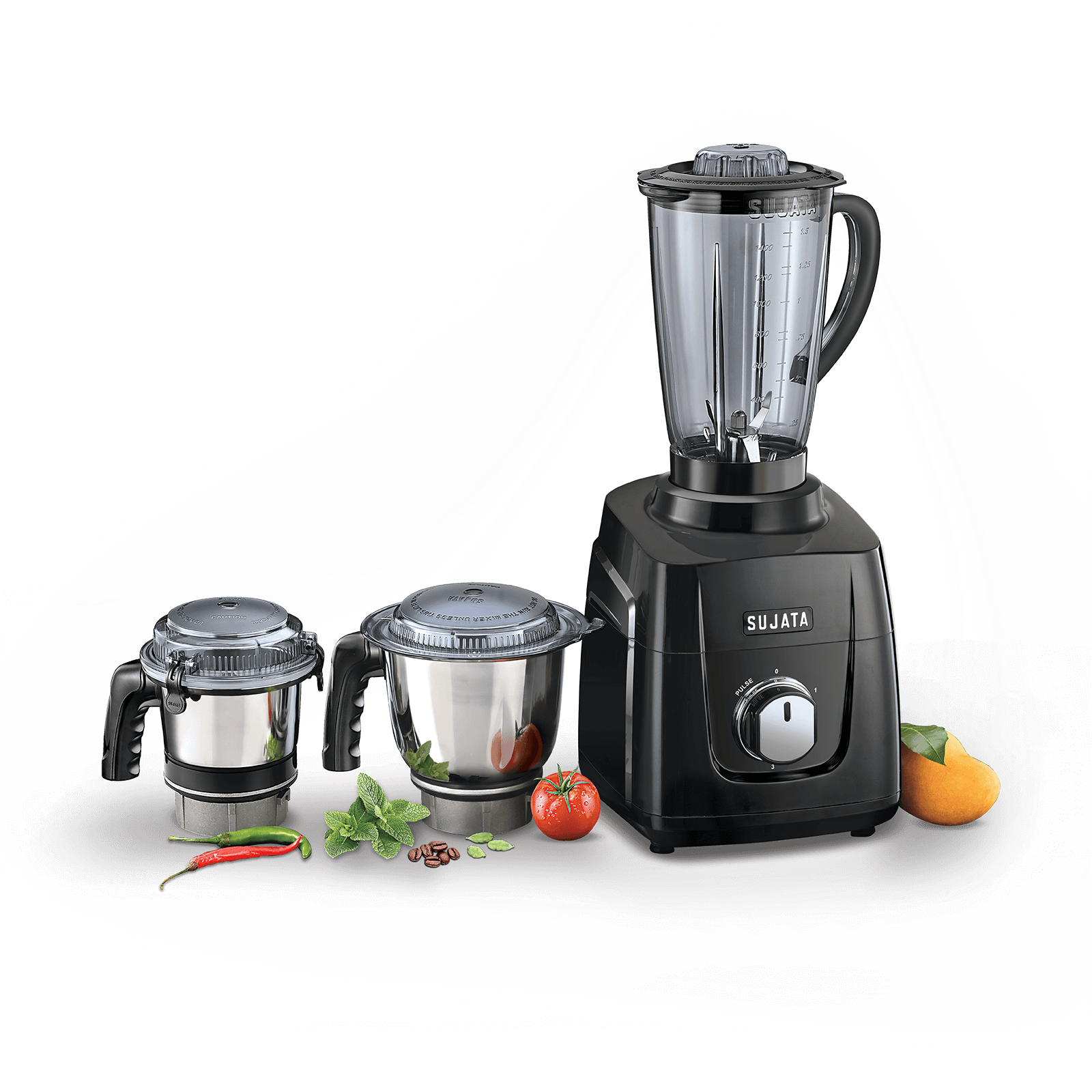 MG01 Sujata Mixer Grinder (The New Generation Mixer Grinder) Three Jar Mixer