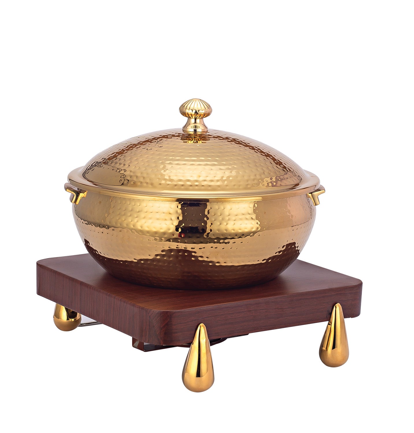 Stainless Steel Round 7 Ltrs  Chafing Dish.  (Induction Heater/ Heating Plate Not Included).