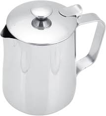 Milk Frothy Cup St.Steel With Lid 350 ML