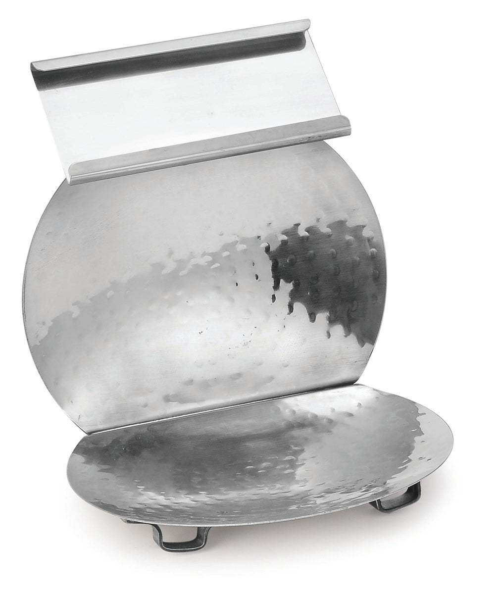 Name Tag with Spoon Rest all Stainless Steel