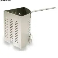 SS Triangle Pasta Bucket With Wire Handle 15 x 15 x 18cm