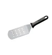 SS Perforated Spatula With Plastic Handle 75mm (7") 18cm
