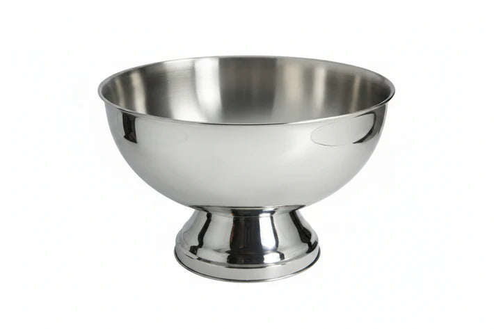 SS Punch Bowl with Base 40 Cm