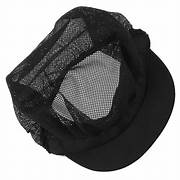 Chef hat Breathable Mesh top black and white 1pc