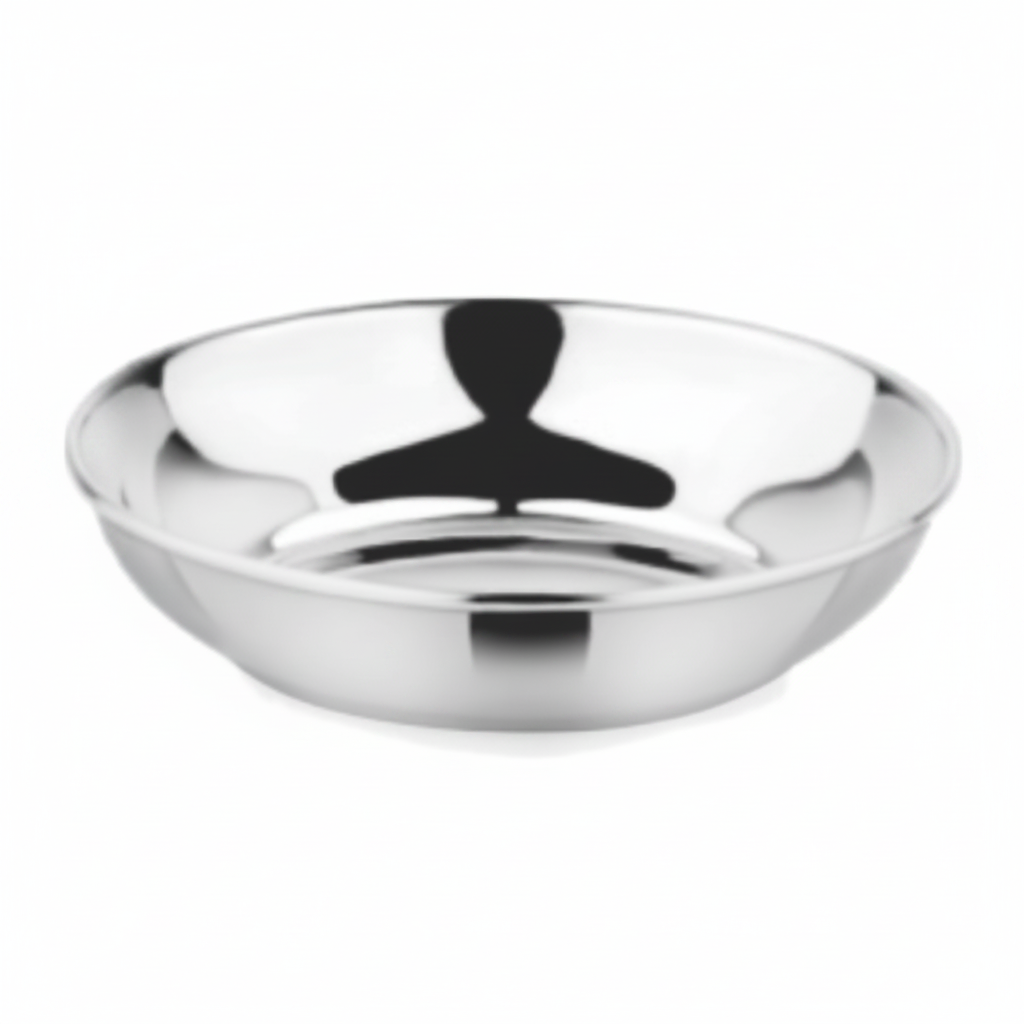SS Heavy Duty Pudding/ dessert Plate 6 inch