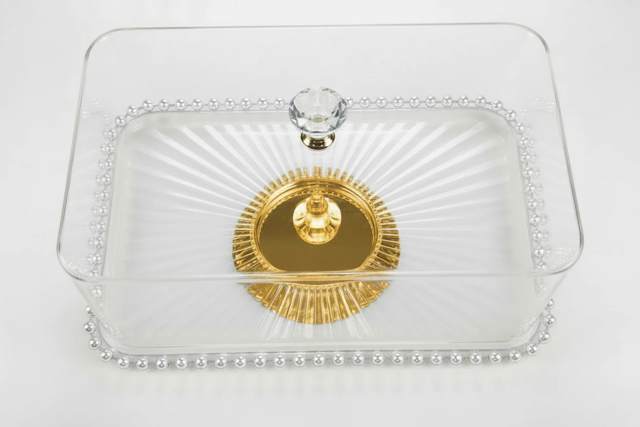 Cake/Dessert display Stand with Cover plate 33*22cm 1pc