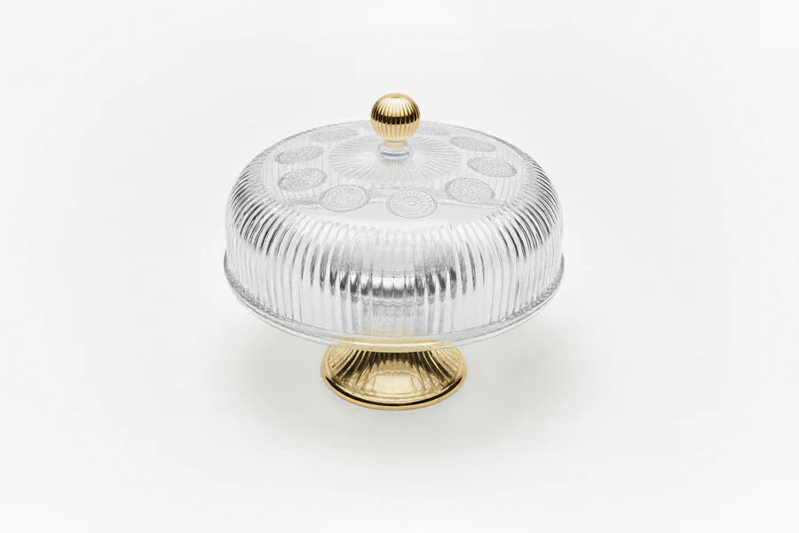 Cake/Dessert display Stand with Clear plate 30*23.5cm 1pc