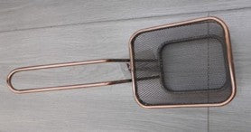 Stainless Steel Chips basket Rosegold & Black  13*11*8cm 1pc