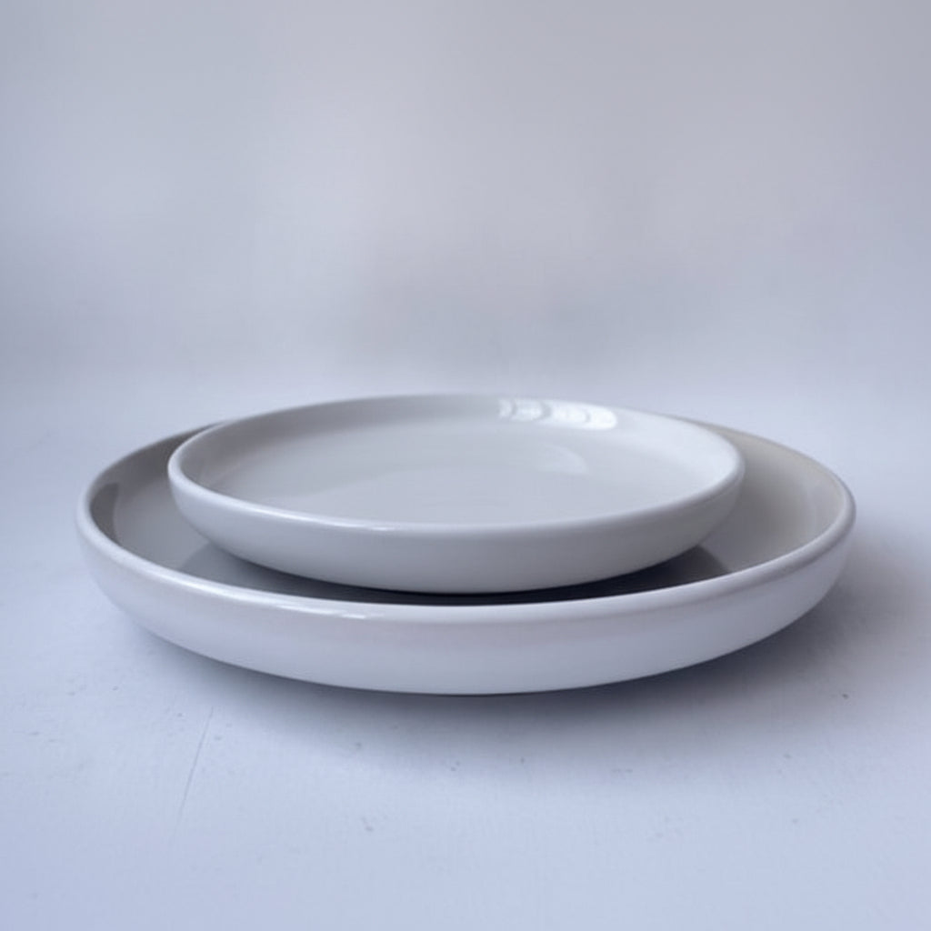 Two Tone Deep Ceramic plate 8" 1pc