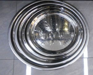 Stainless steel Tray Round 40cm 1pc