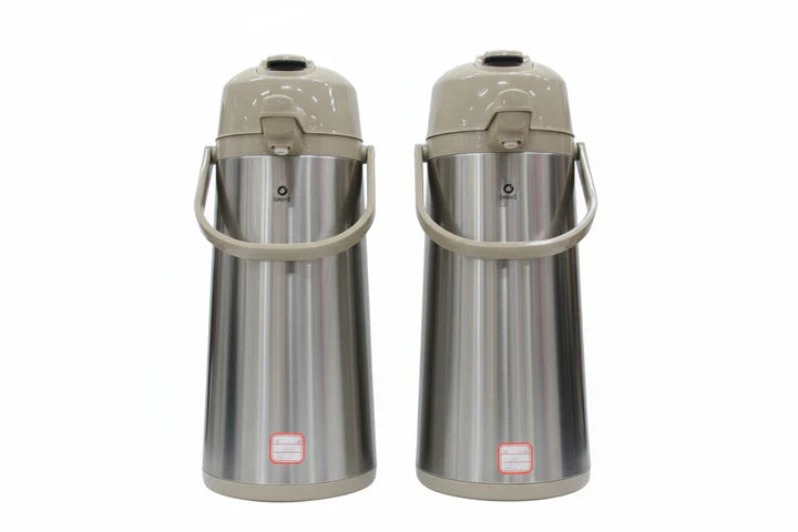 Vacuum flask 3.0L Plastic cover with stainless steel body and glass liner