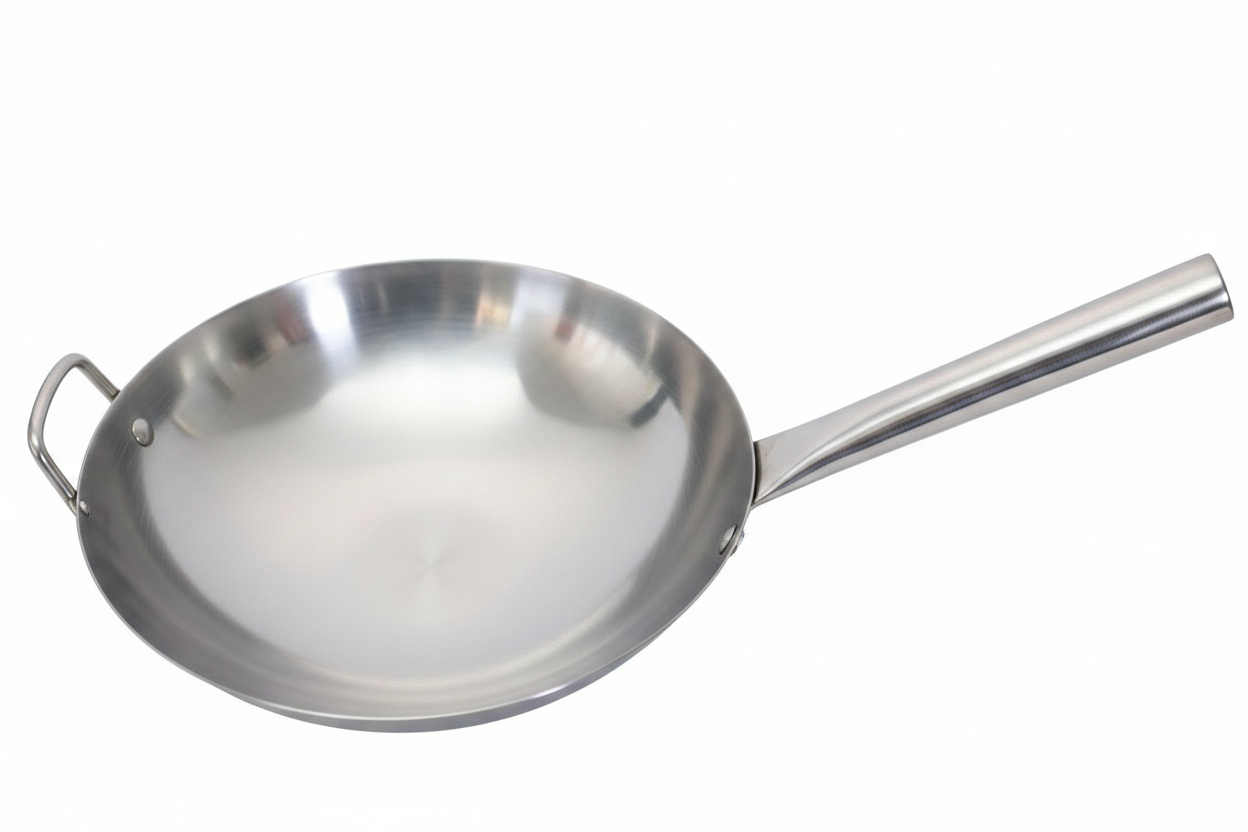 Stainless Steel Commercial Cooking wok 36cm 1pc