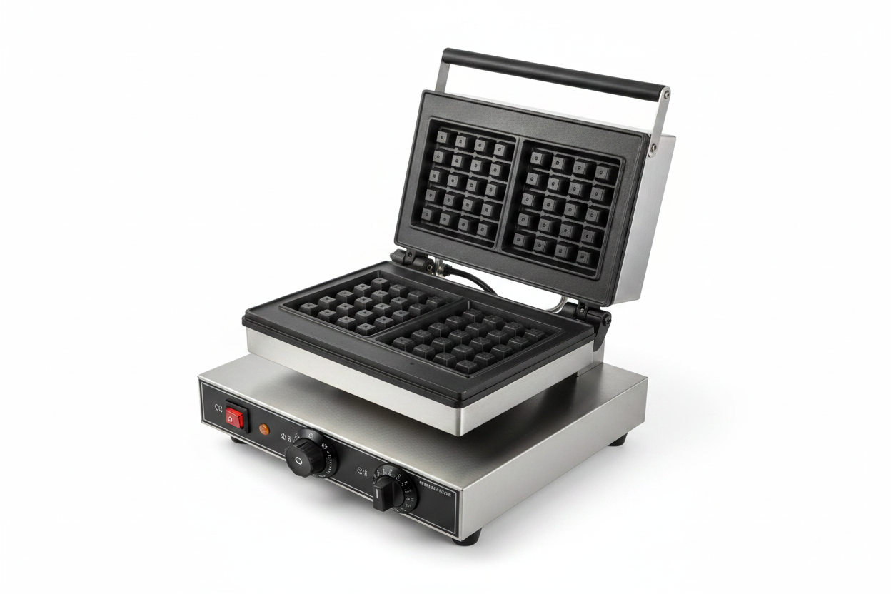 1-Plate Waffle Baker Plate: 4*6  x2pcs 290*355*250mm