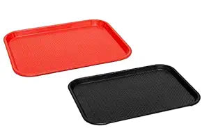 Plastic tray 35*27cm Brown & Orange Assorted colors 1PC