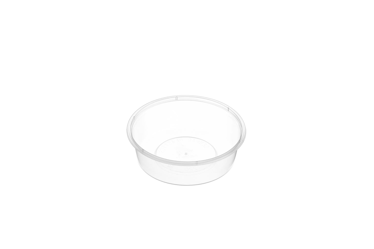 8oz Plastic Round Clear container 50pk