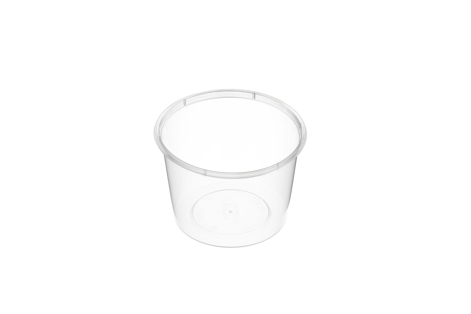 20oz Plastic Round Clear Container 50pk