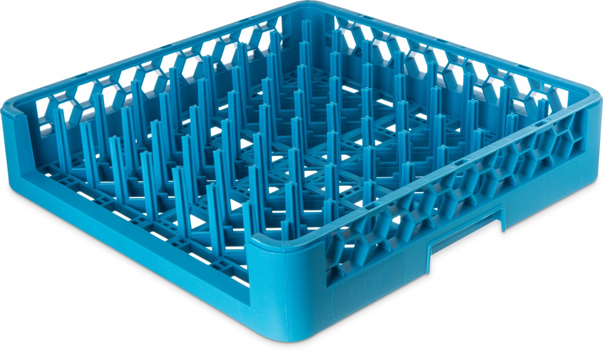 Carlisle Opti clean Open-End All-Purpose Peg Dish Rack 500X500mm Colour Blue