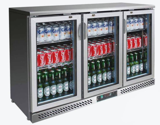 Thermaster Three Door Stainless Steel Bar Fridge/Cooler - SC316SG