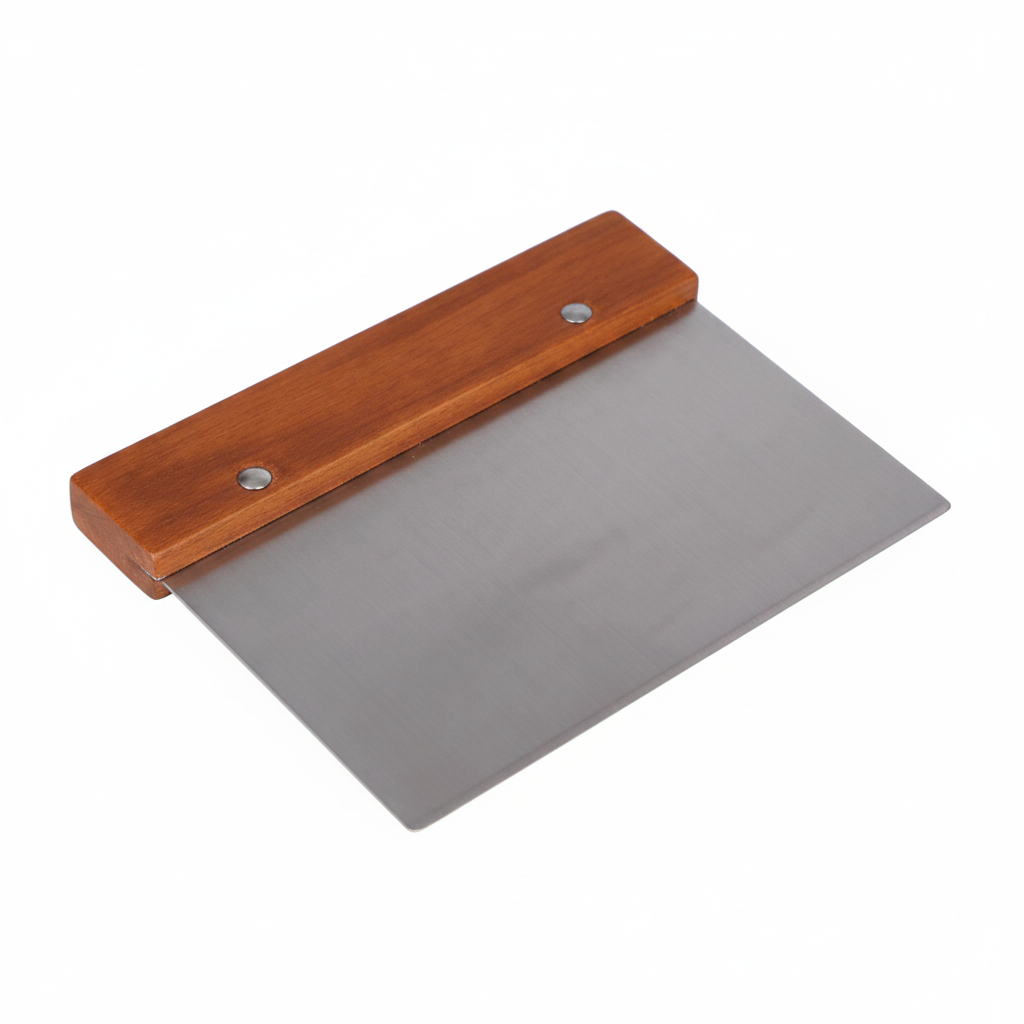 Scraper Dough 15cm X 7.5cm Wood Handle 1pc