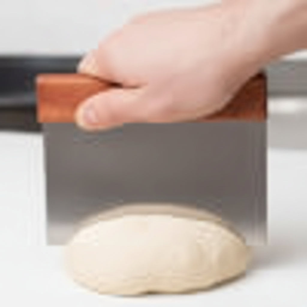 Scraper Dough 15cm X 7.5cm Wood Handle 1pc