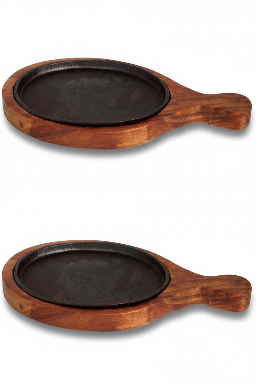 Iron Sizzler/ Platter BIG 10 X 6 ONE HANDLE