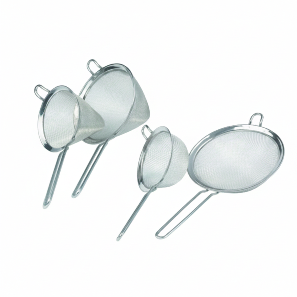 Round Shape Stainless Steel Strainers 14 Cm