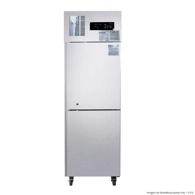 2NDs: TROPICAL Thermaster 2 x Half  door SS Freezer - SUF500 - NSW2150
