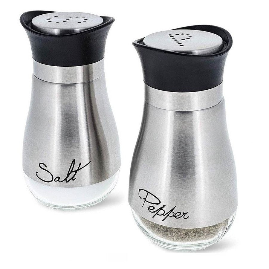 Salt & Pepper Shaker SS 2pcs/set -BLACK