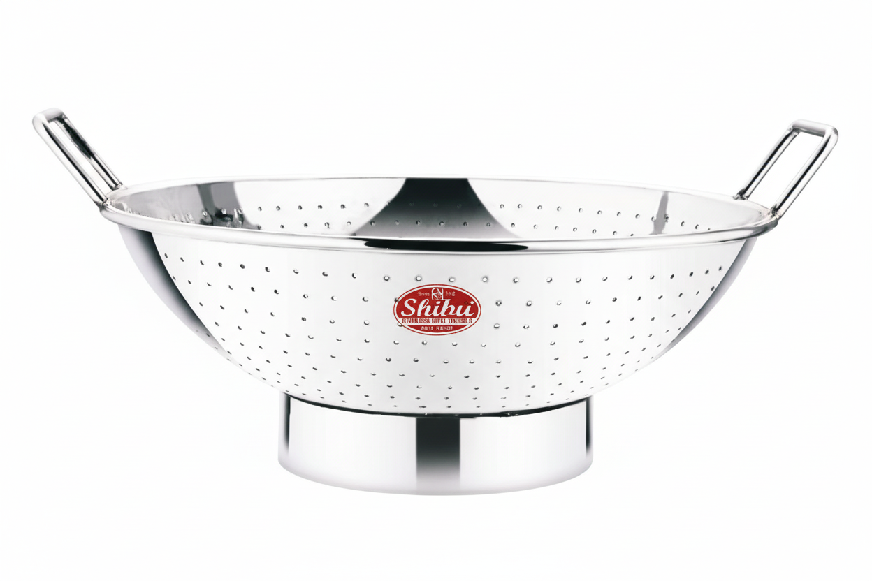 Stainless Steel Colander 2mm Thickness 16x32 With Handles