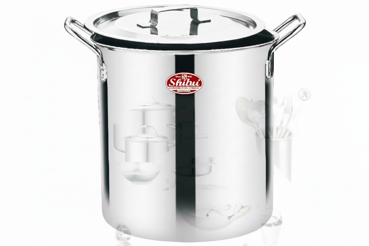 Stainless Steel Stock Pot (welded) 3mm Thickness With Handle & Cover