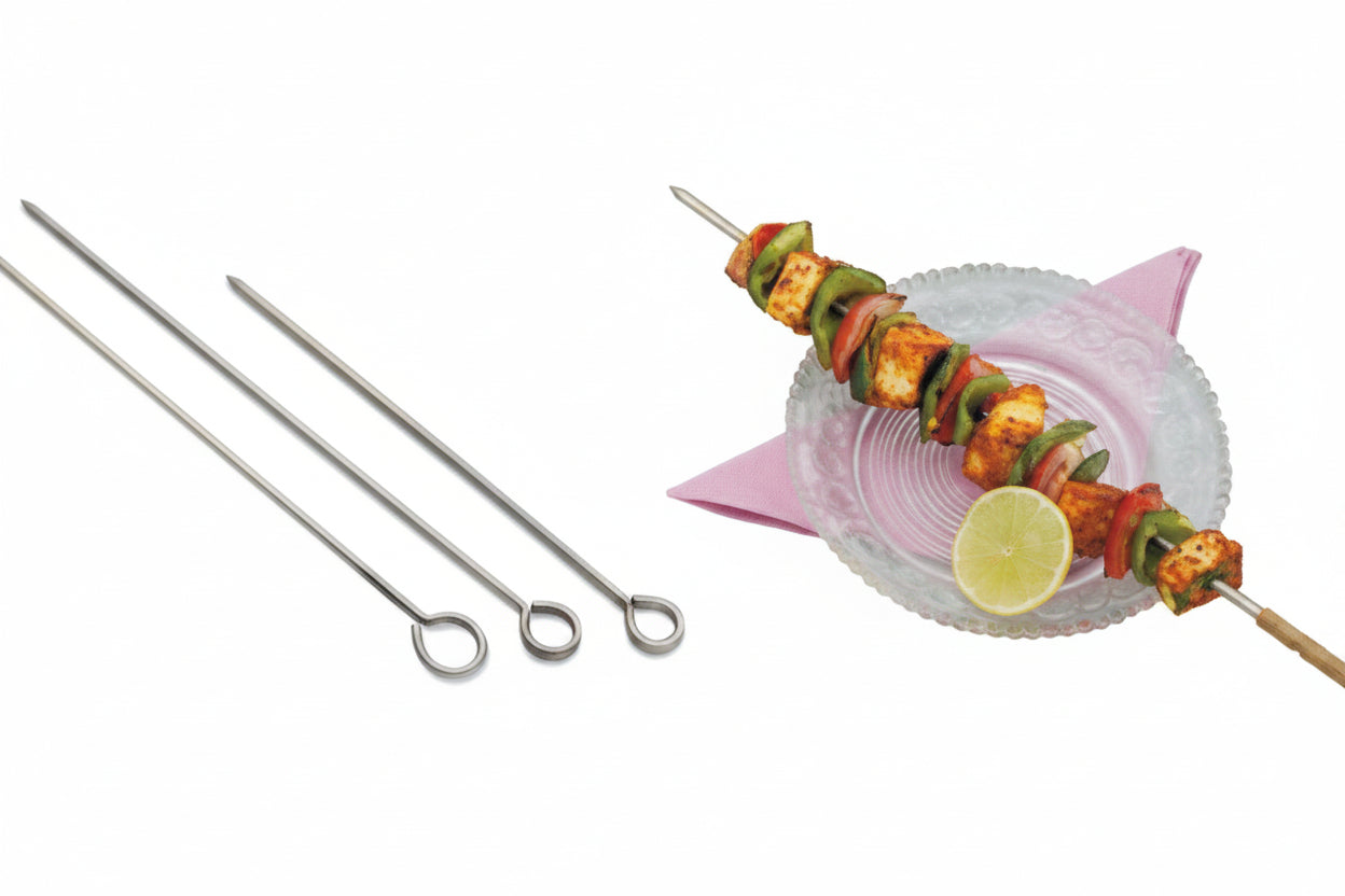 SS Skewer 6"" Oval 15cm 12pc
