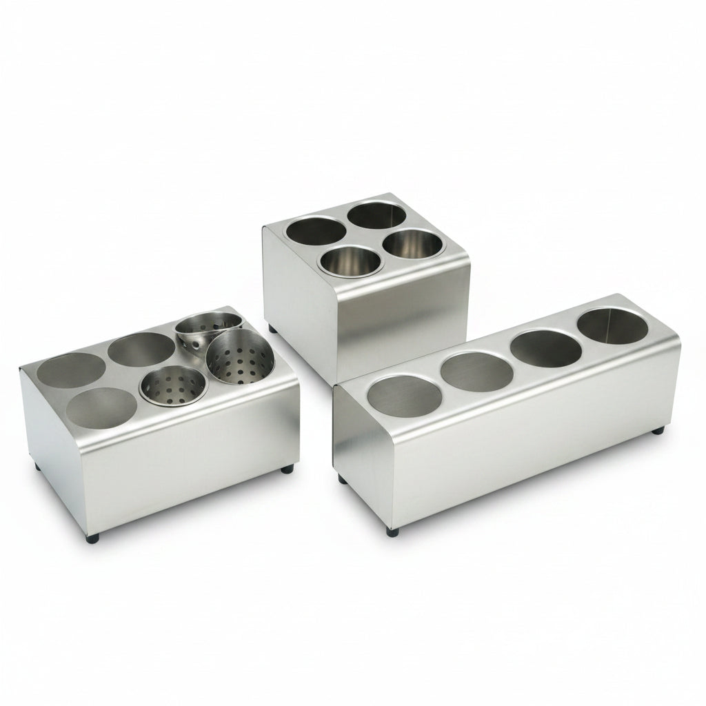 Flatware Cylinder Cutlery Holder 4 Hole 1 Tier