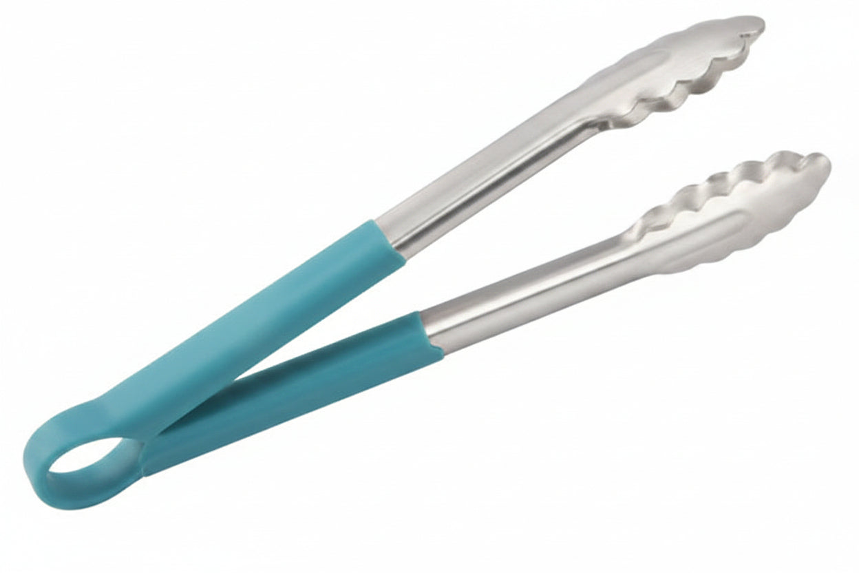 Stainless Steel Tong Utility 12" With Pvc -Blue Colour (0.9 Mm) 30CM 1PC