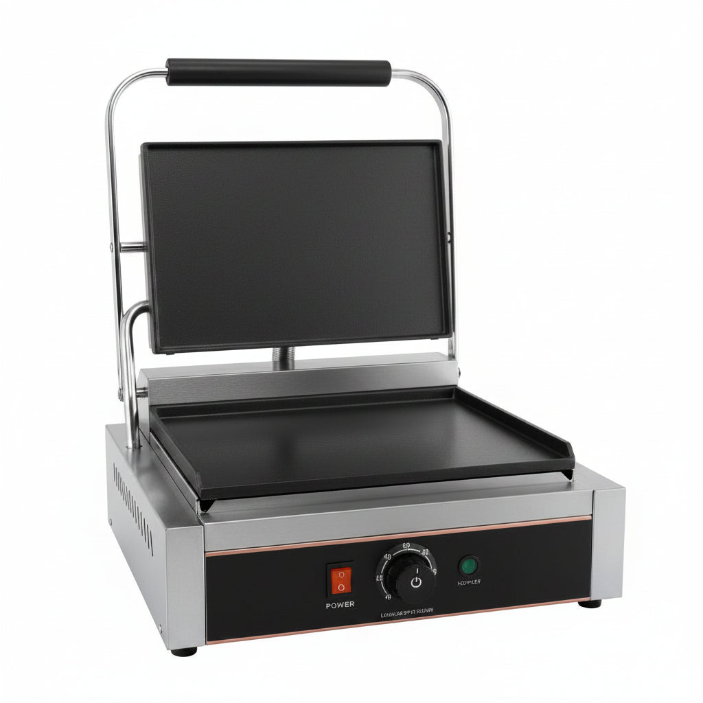 Single Electric Contact Grill ( Full Flat) :435*410*210mm
