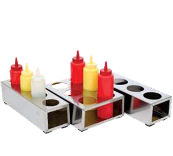 Squeeze Bottle Holder 4 hole 1 tier