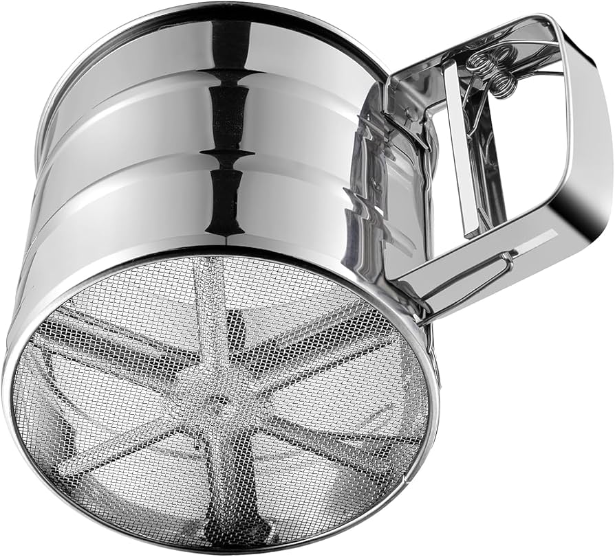 Stainless Steel Hand Flour Shifter 1pc