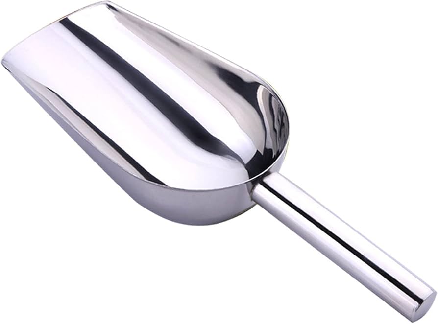 Stainless Steel Ice shovel/ Scoop Wavy Handle - Multipurpose Use- SIZE- 4 1PC