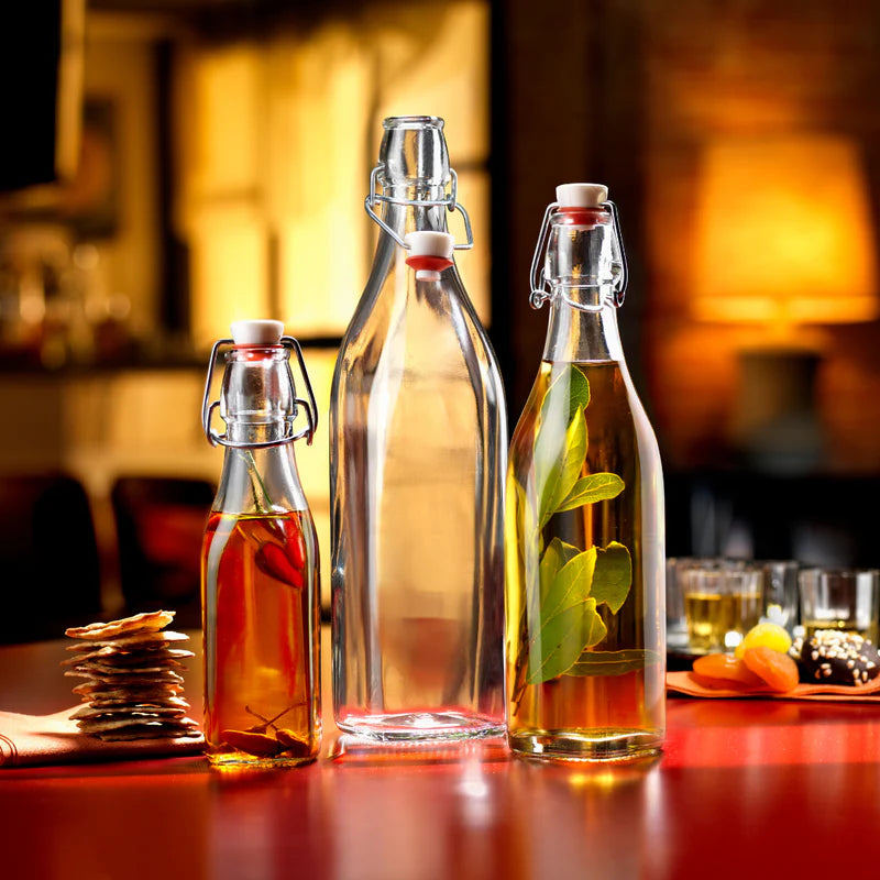 Swing Bottle  Square 1LTR With Swing Top