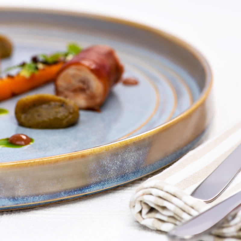 PLATE ROUND 225x22mmAZURE BLUE TABLECRAFT URBAN LOFT