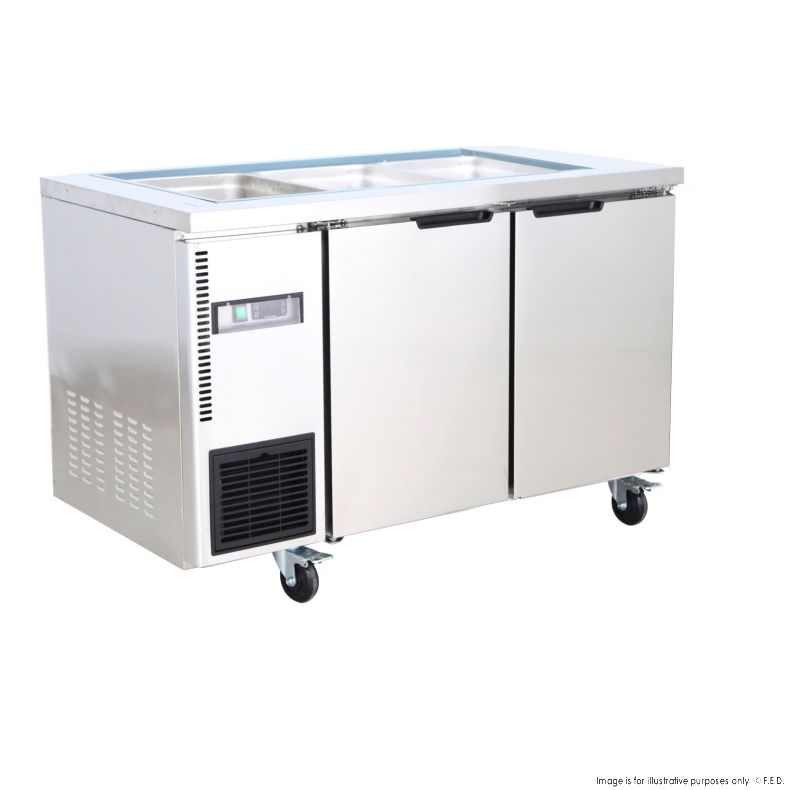 Thermaster 9x1/3 GN pan Ventilated Refrigerated Saladette - TL1200TN-9P
