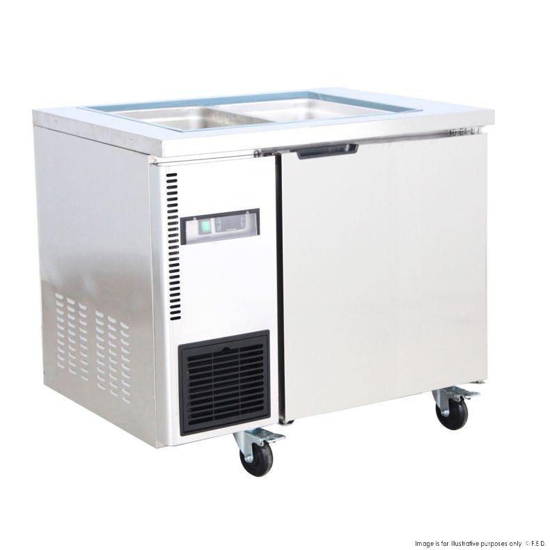 Thermaster 6x1/3 GN pan Ventilated Refrigerated Saladette - TL900TN-6P 