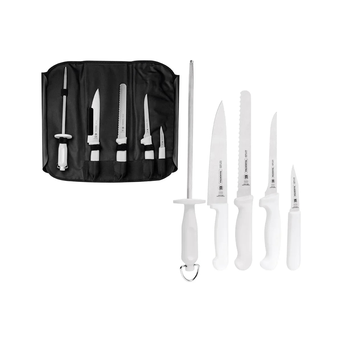 Professional Master Chefs Pouch Kit 6pc Set Black