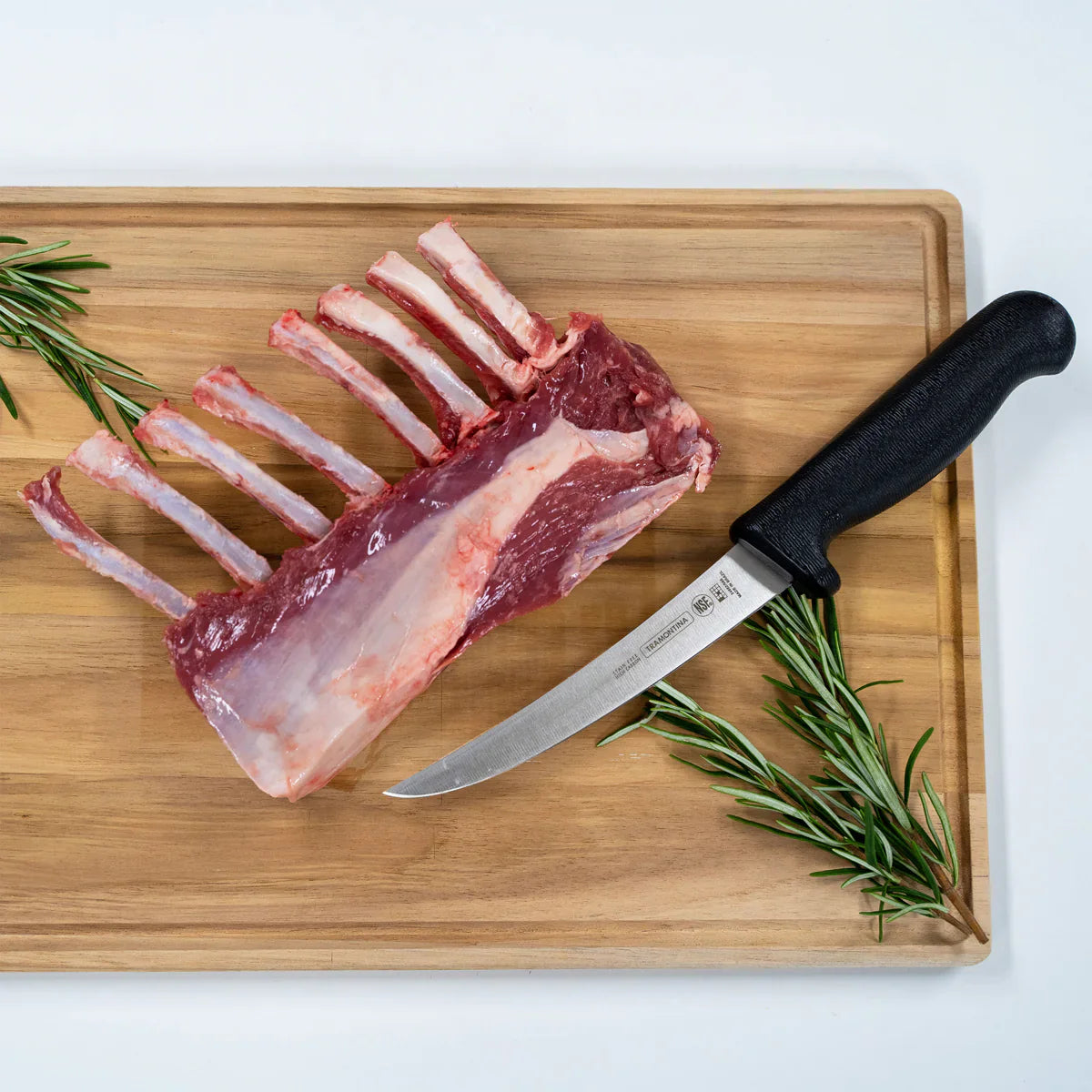 Professional Master Black Handle Boning Knife Curved Stiff 150mm