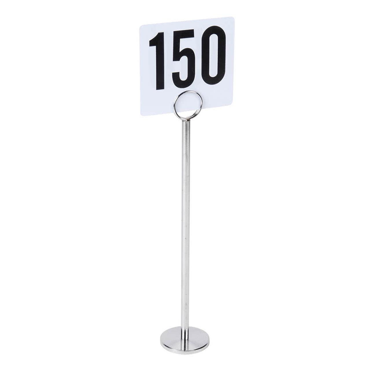 Table Number/Menu Holder Chrome 30cm 1pc